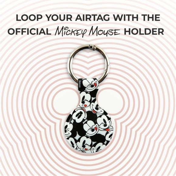 Disney Apple AirTag Mickey Mouse Holder - Protective Tracker with Keychain - Picture 7 of 11